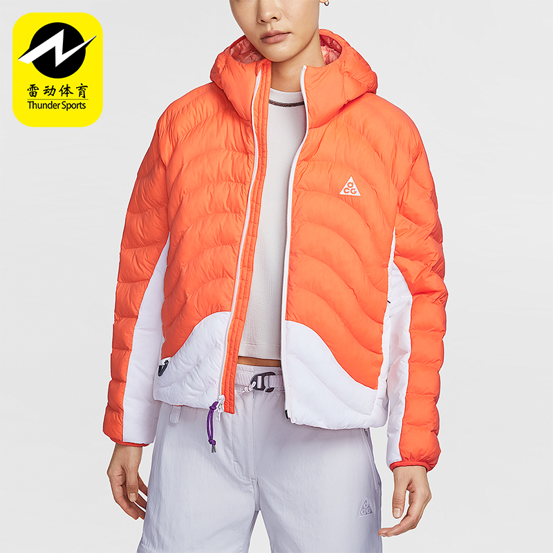 Nike/耐克正品Therma-FIT女士运动拼接长袖连帽棉服HM9964-819