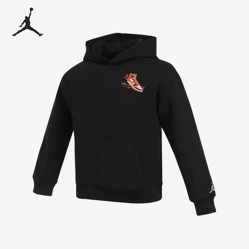 Nike耐克正品Jordan大童连帽落肩袖字母弹性卫衣/绒衫JD2532-036