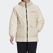 女士连帽宽松保暖户外羽绒服GR9963 2025冬季 Adidas 阿迪达斯正品