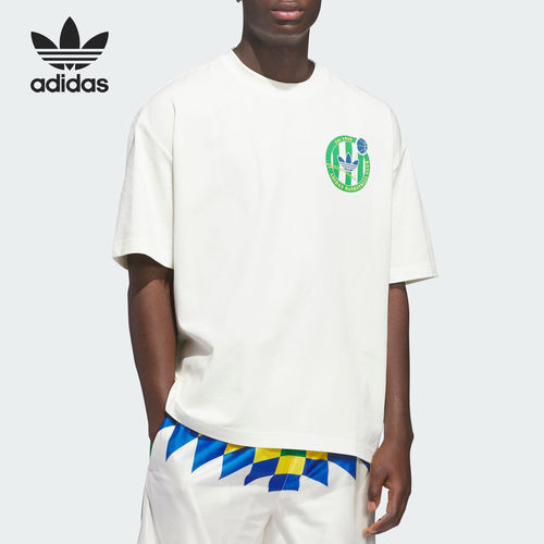 Adidas/阿迪达斯官方正品三叶草男士篮球风时尚经典短袖T恤KD3615
