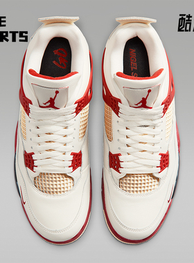 Nike/耐克正品Air Jordan 4 男士中帮复古经典篮球鞋IQ8055-100