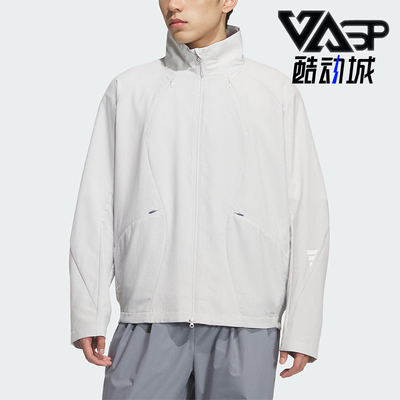 Adidas/阿迪达斯正品FOS男士宽松运动休闲立领夹克外套KC0148