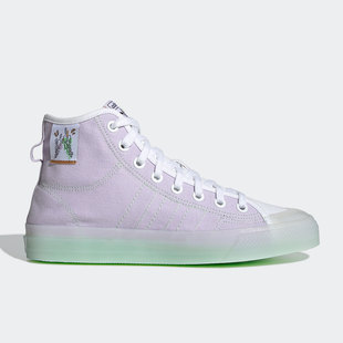 阿迪达斯正品 男女高帮运动板鞋 三叶草 新款 GX2709 NIZZA Adidas