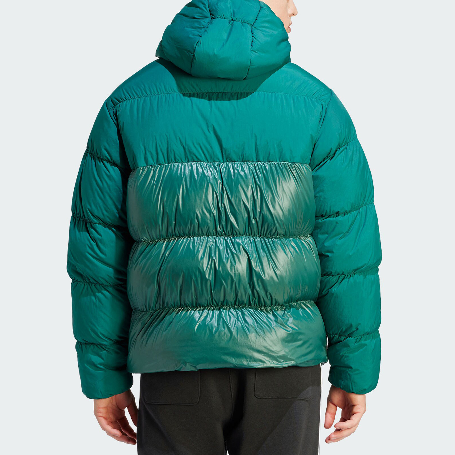 连帽短款Adidas阿迪达运动羽绒服