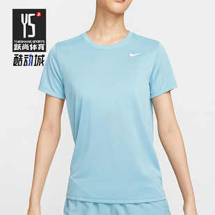 DX0688 2025女士印花运动圆领套头休闲透气短袖 464 耐克正品 Nike