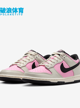 Nike/耐克正品Dunk Low GS女子大童运动复古系带板鞋FB9109-601