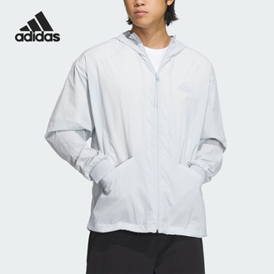 FUSTL Adidas 阿迪达斯官方正品 轻便连帽运动外套IM9033 JKT男士