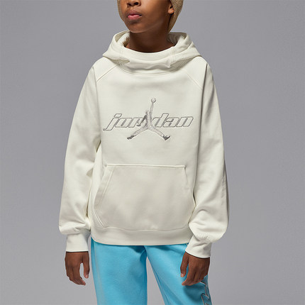 Nike/耐克正品JORDAN大童运动套头日常针织连帽卫衣IO6209-133