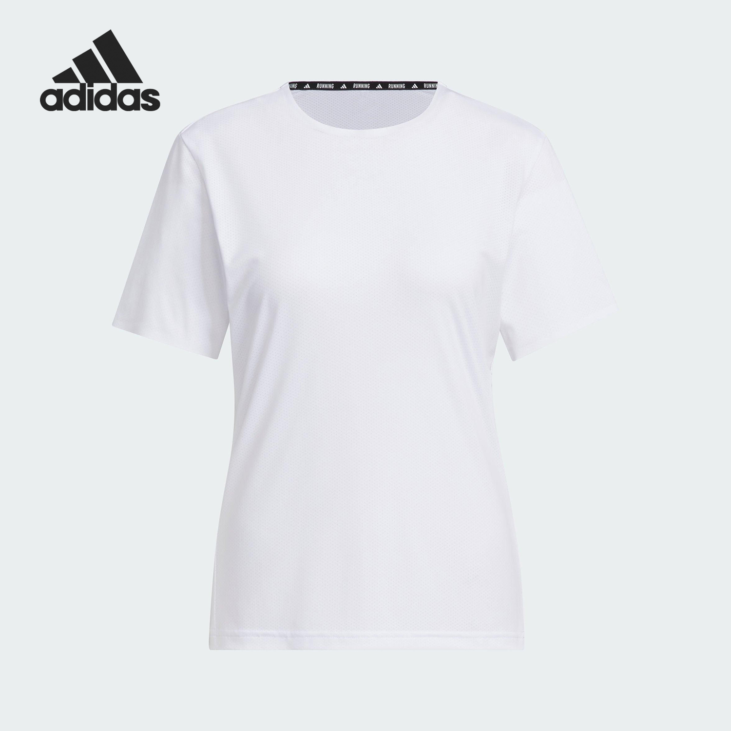 Adidas/阿迪达斯官方正品ESS T-SHIRT女士网眼布跑步短袖JZ2205