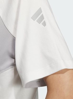 Adidas/阿迪达斯官方正品当季新款女士休闲宽松简约短袖T恤JN3505