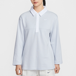T恤IF0358 Nike 翻领套头长袖 Sportswear女士运动经典 043 耐克正品