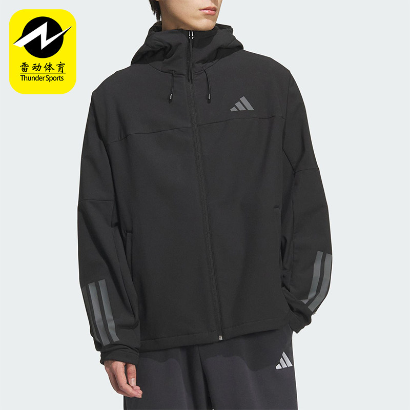 Adidas/阿迪达斯正品V SFT SHELL JK2男女宽松运动连帽外套KF5224