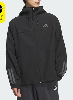 Adidas/阿迪达斯正品V SFT SHELL JK2男女宽松运动连帽外套KF5224