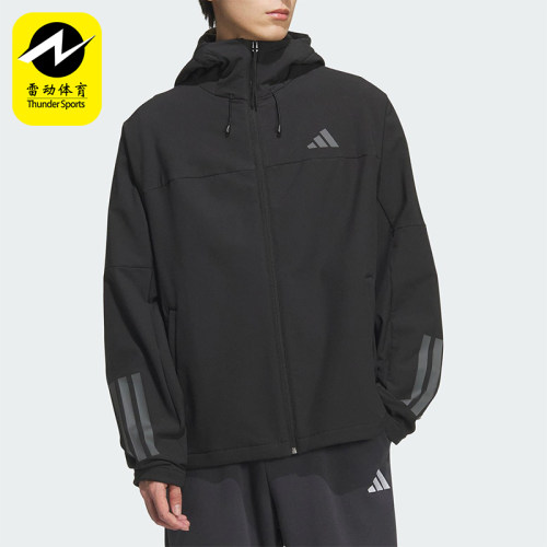 Adidas/阿迪达斯正品V SFT SHELL JK2男女宽松运动连帽外套KF5224