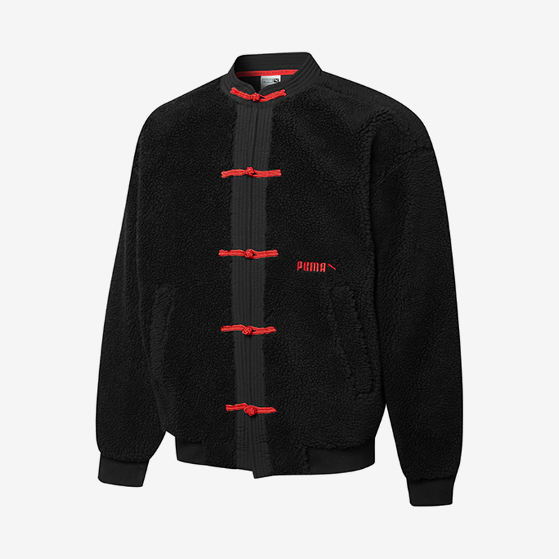 Puma/彪马正品新款男女仿羊羔绒保暖立领休闲夹克外套536058