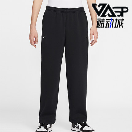 Nike/耐克正品Club男士日常松紧腰直筒刺绣休闲长裤IQ3709-010