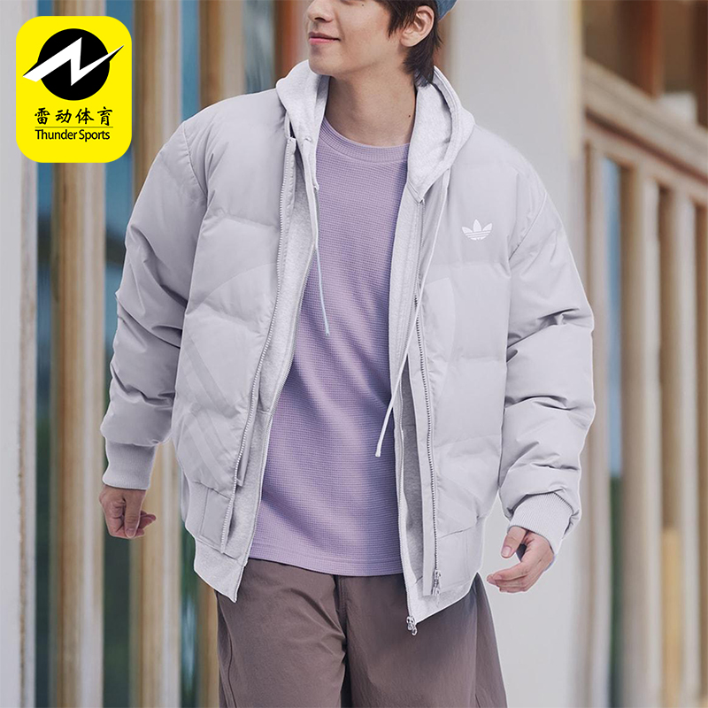 Adidas/阿迪达斯正品三叶草男女日常立领保暖休闲羽绒服KF2476