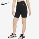 FIT DRI ONE女子高腰新款 运动短裤 010 Nike DV9023 耐克正品