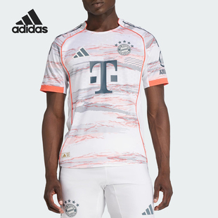 阿迪达斯官方正品 足球运动训练短袖 2025夏季 男士 JJ2145 款 Adidas