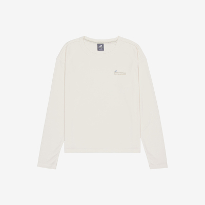 New Balance/NB正品运动女子宽松透气耐磨圆领长袖T恤NDE34082-IV