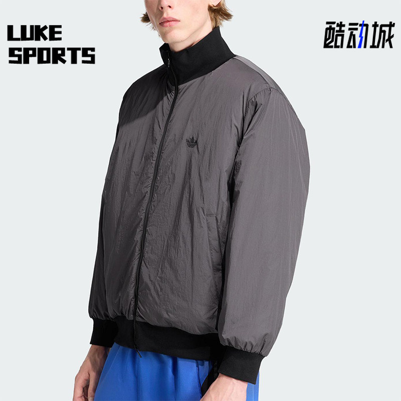 Adidas/阿迪达斯正品三叶草男士休闲保暖立领运动梭织棉服JW0980