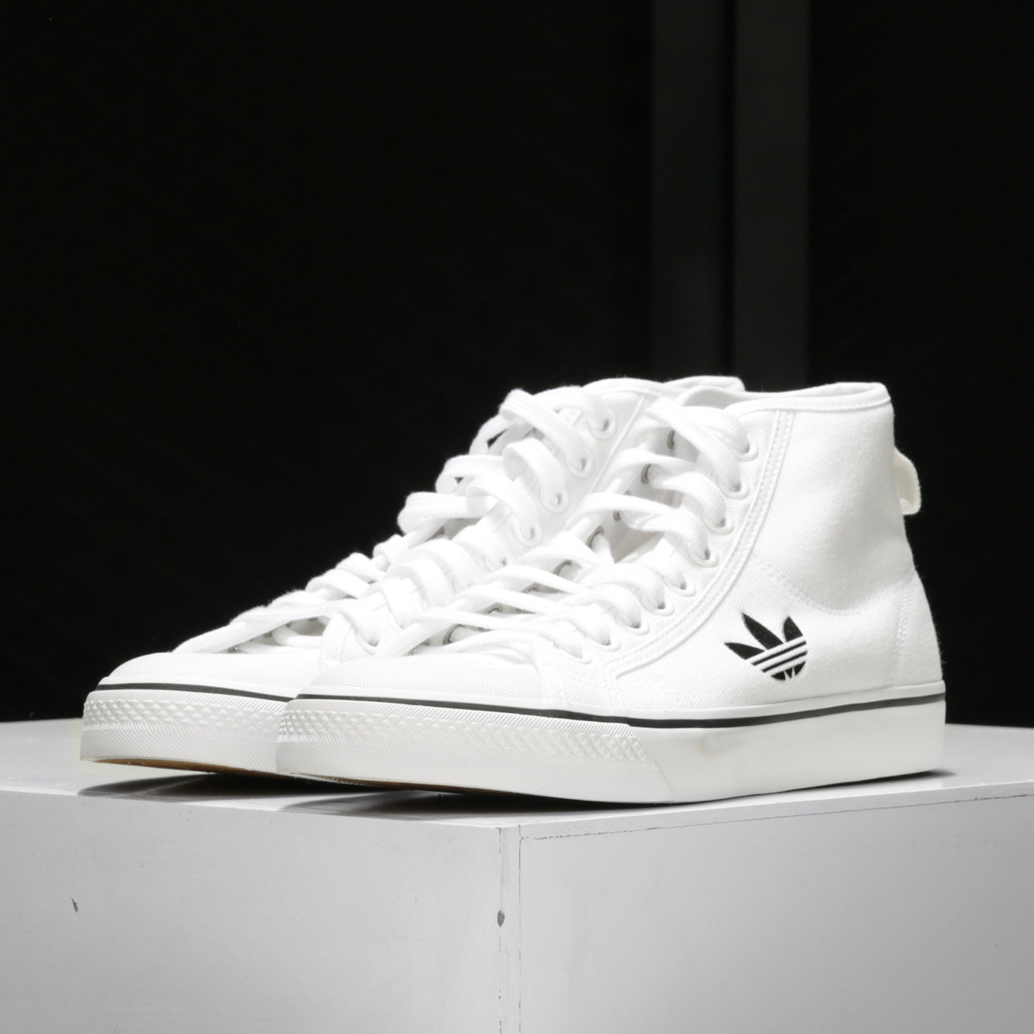 Adidas/阿迪达斯正品三叶草 NIZZA HI男女轻便休闲板鞋 FW8351