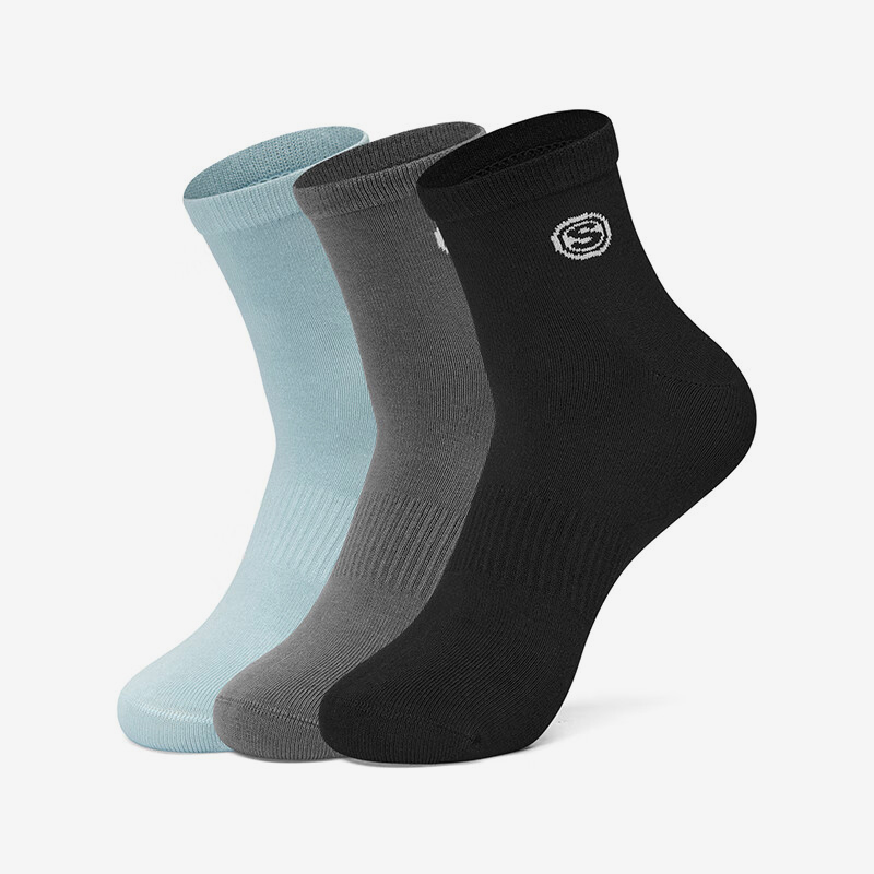 Skechers/斯凯奇正品2024新款男女运动透气训练袜子三双装