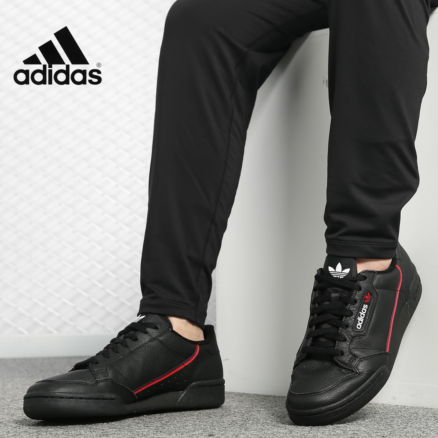 车缝线系带板鞋Adidas阿迪达板鞋