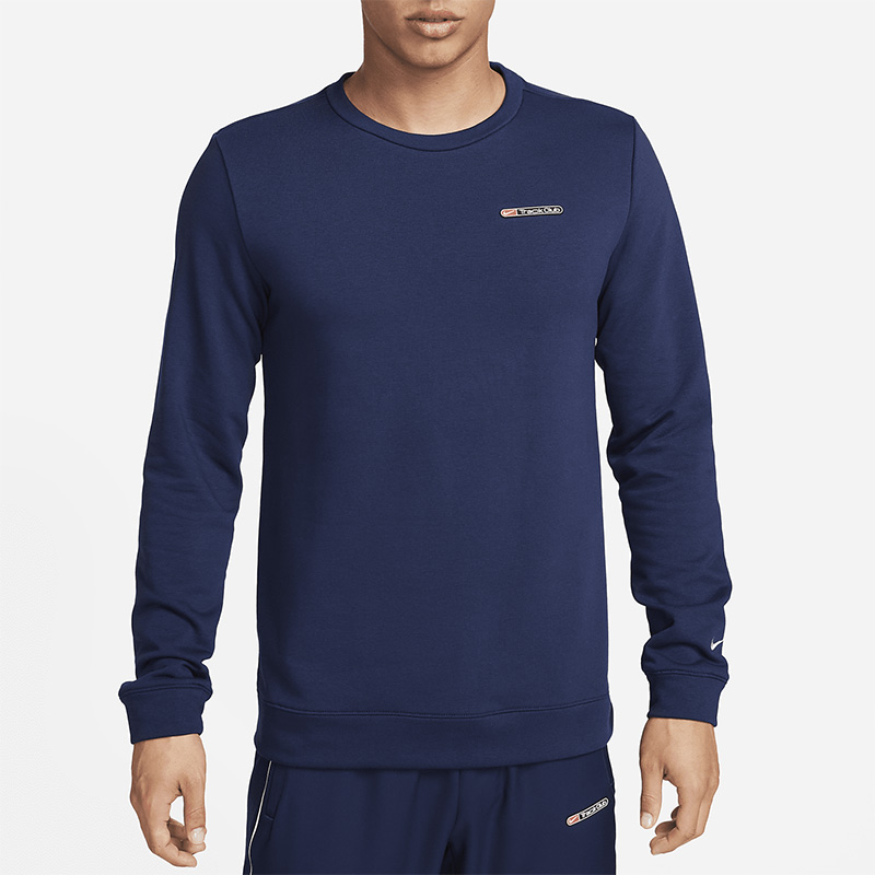 耐克正品男子圆领跑步运动卫衣