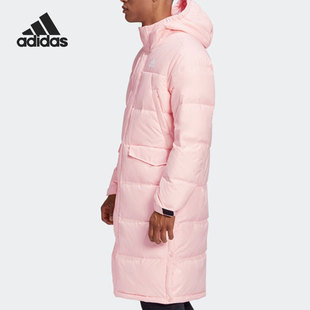 连帽羽绒服GK0666 Adidas 阿迪达斯正品 男子冬季 户外运动舒适长款