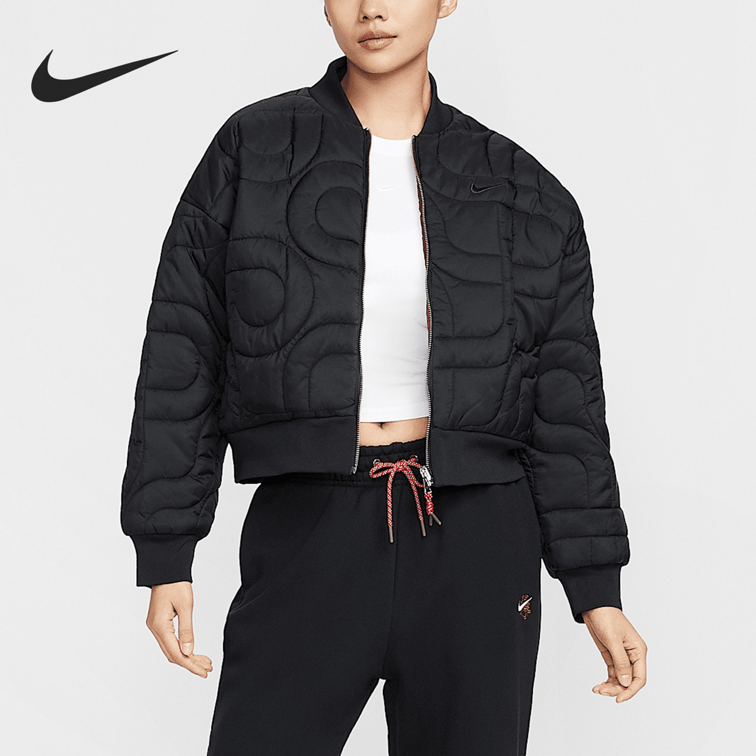 Nike/耐克正品Sportswear女士保暖双面穿夹克棉服HV8469-010
