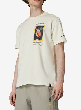Adidas/阿迪达斯正品夏季新款男女户外运动圆领短袖T恤JD5962