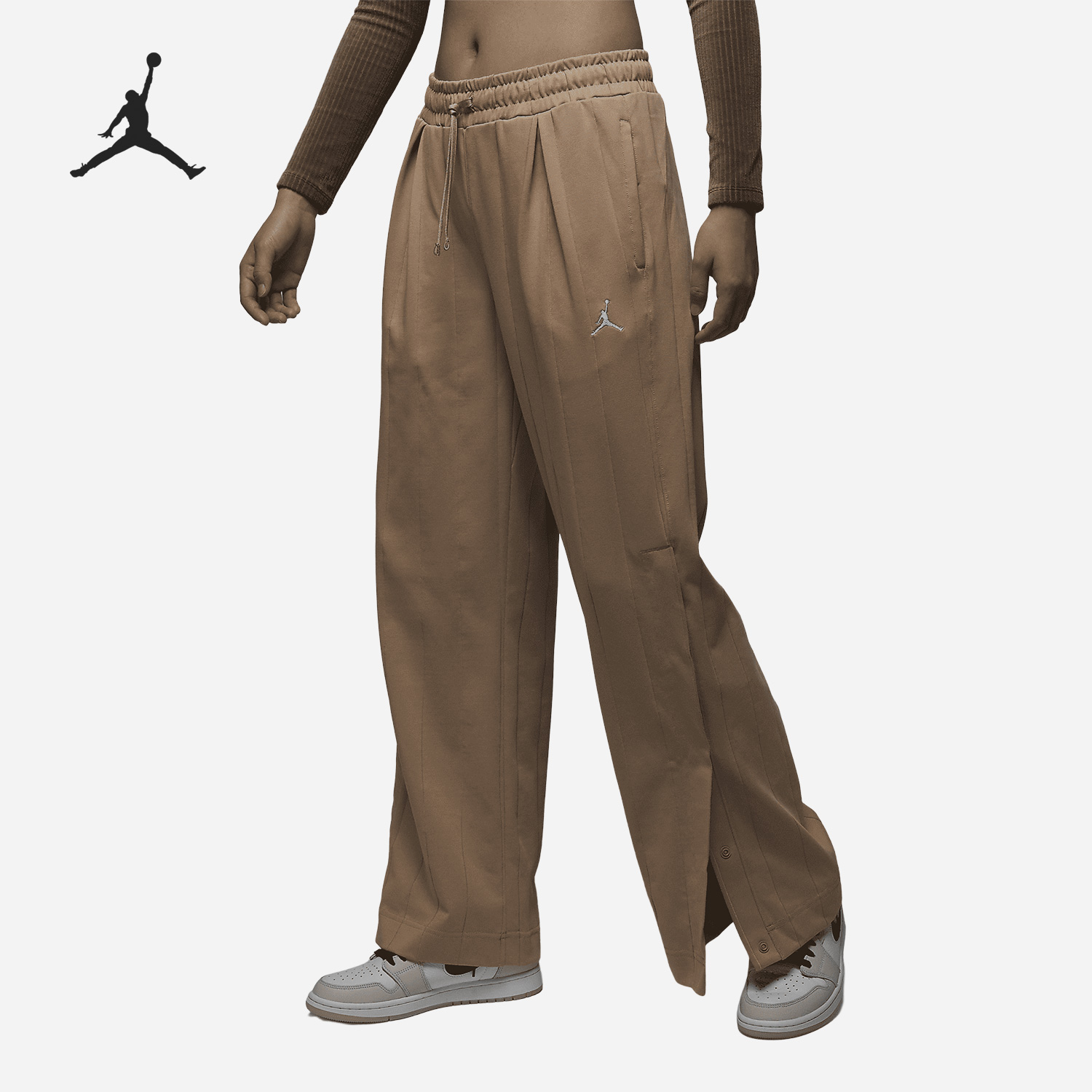Nike/耐克正品Air Jordan女子宽松透气排扣长裤DX0398-277