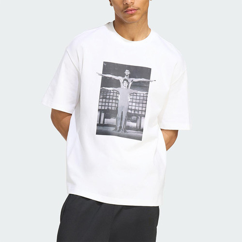 Adidas/阿迪达斯正品三叶草新款男女白色经典休闲短袖T恤JZ7907