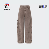 KD4324 三叶草男女多口袋运动牛仔长裤 Adidas 阿迪达斯正品