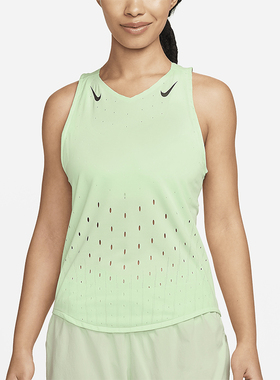 Nike/耐克正品Dri-FIT女士耐穿跑步V领运动透气背心FN2504-376