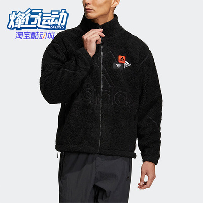 阿迪达斯男子仿羊羔绒保暖外套