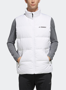 Adidas/阿迪达斯正品冬季新款男子保暖立领羽绒马甲FJ9227