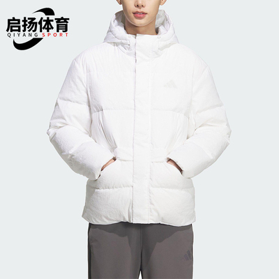Adidas/阿迪达斯正品V DOWN JKT男女连帽保暖运动羽绒服KQ5520