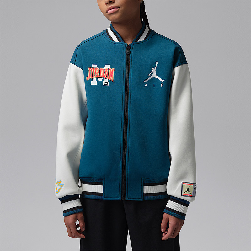 Nike/耐克正品JORDAN大童休闲拼接立领刺绣运动外套IU5292-301,童装/婴儿装/亲子装,普通外套,淘宝优惠券,粉丝福利购,淘宝优惠卷