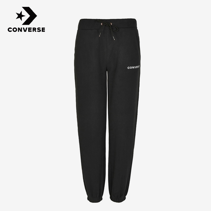 Converse匡威正品秋冬新款女子休闲运动灯芯绒束脚长裤10024285