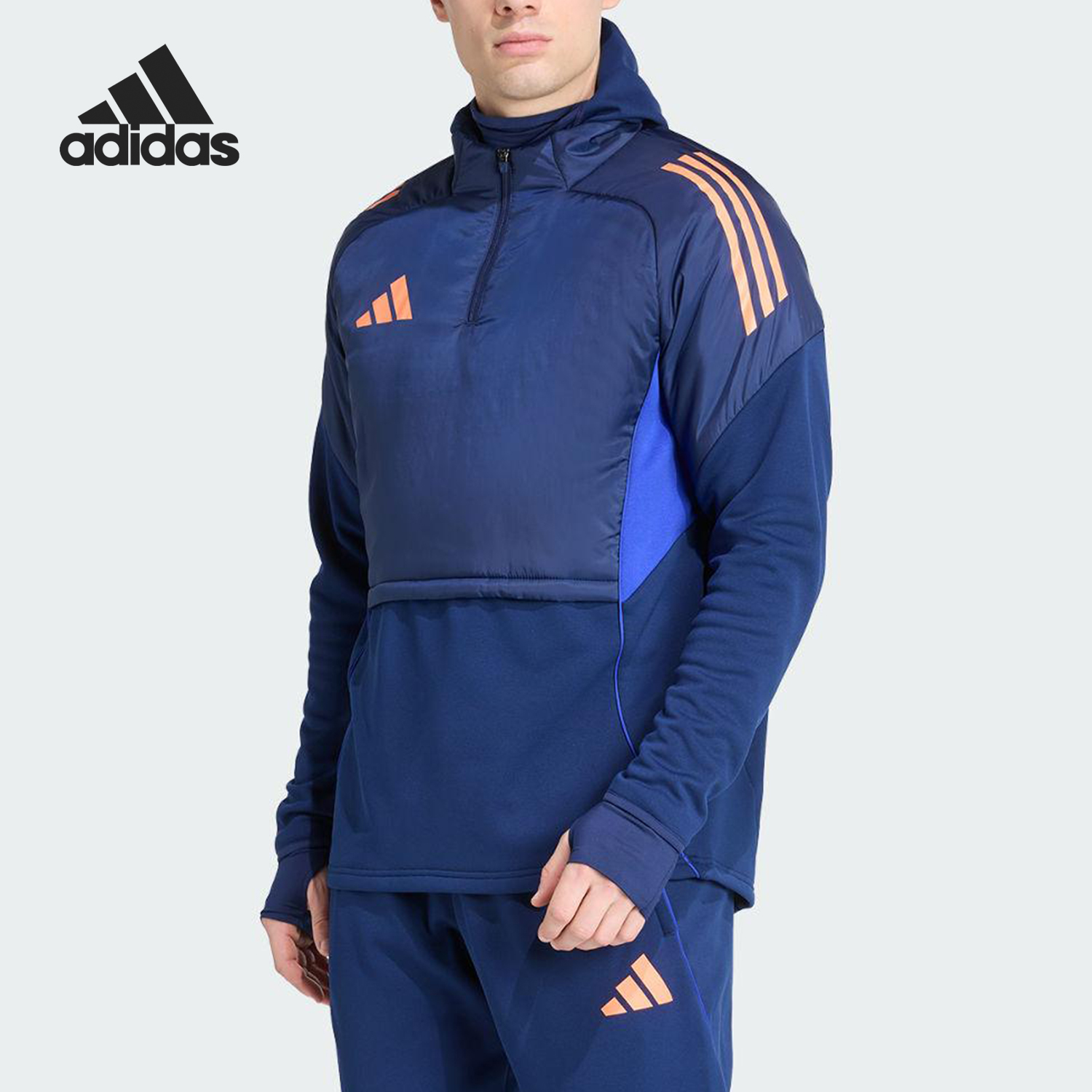 Adidas/阿迪达斯官方正品TIRO25C WINTOP男士保暖训练服JN5848