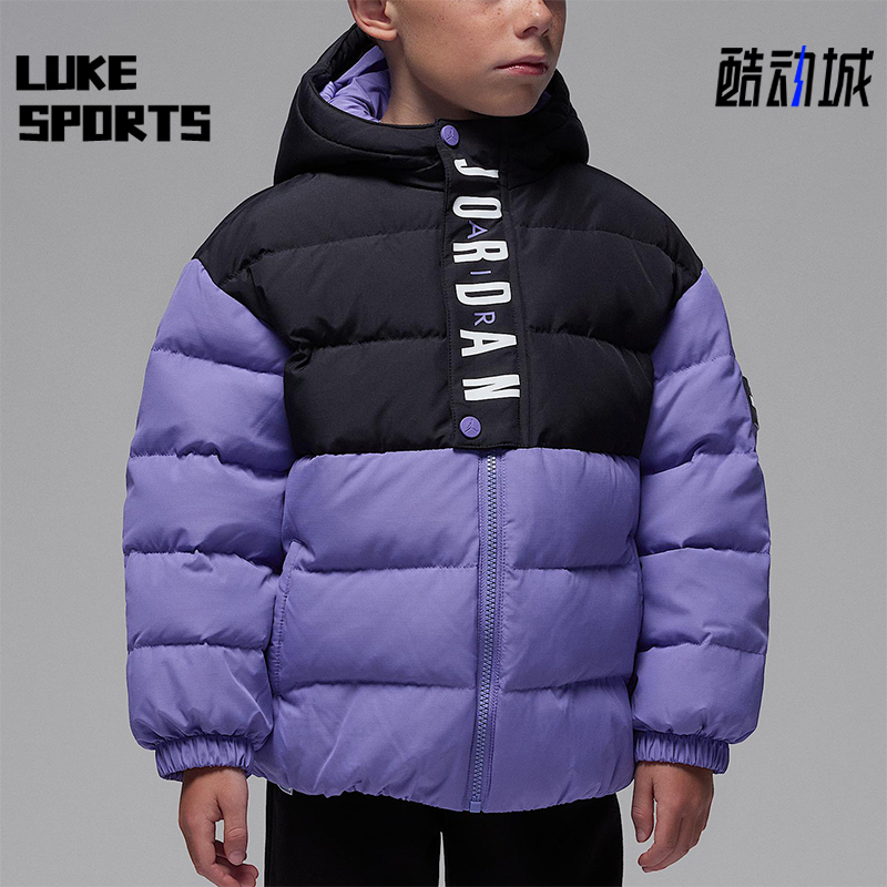 Nike/耐克正品2025冬季小童轻巧连帽拉链复古羽绒服IR0017-555