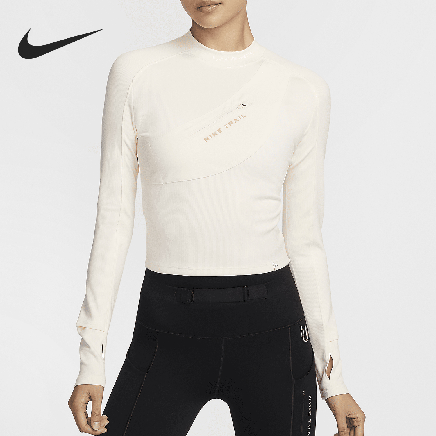 Nike/耐克正品Trail Dri-FIT女士简约越野跑步上衣FV6431-110