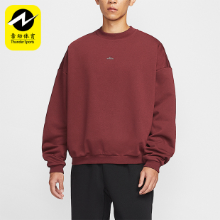 运动加绒圆领宽松篮球卫衣IM5902 Nike 男士 2025冬季 619 耐克正品