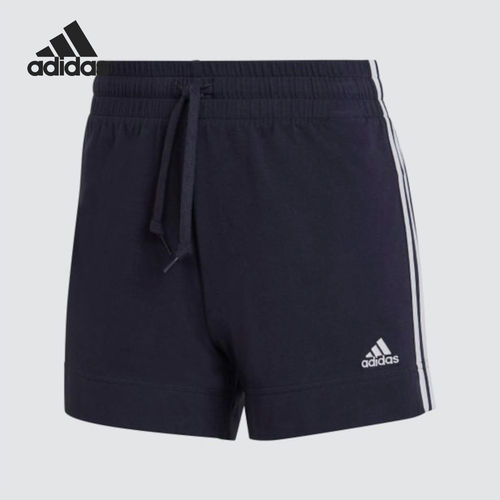 Adidas阿迪达斯正品女款修身三条纹松紧腰休闲运动短裤HM9289