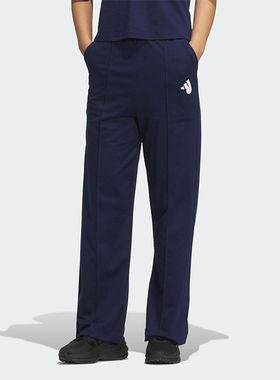 Adidas/阿迪达斯正品2025女士运动休闲经典直筒透气长裤JZ4157