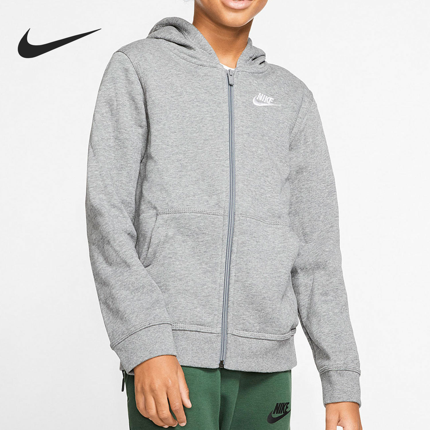 Nike/耐克正品当季新款大童运动连帽针织外套BV3699-091,童装/婴儿装/亲子装,普通外套,淘宝优惠券,粉丝福利购,淘宝优惠卷