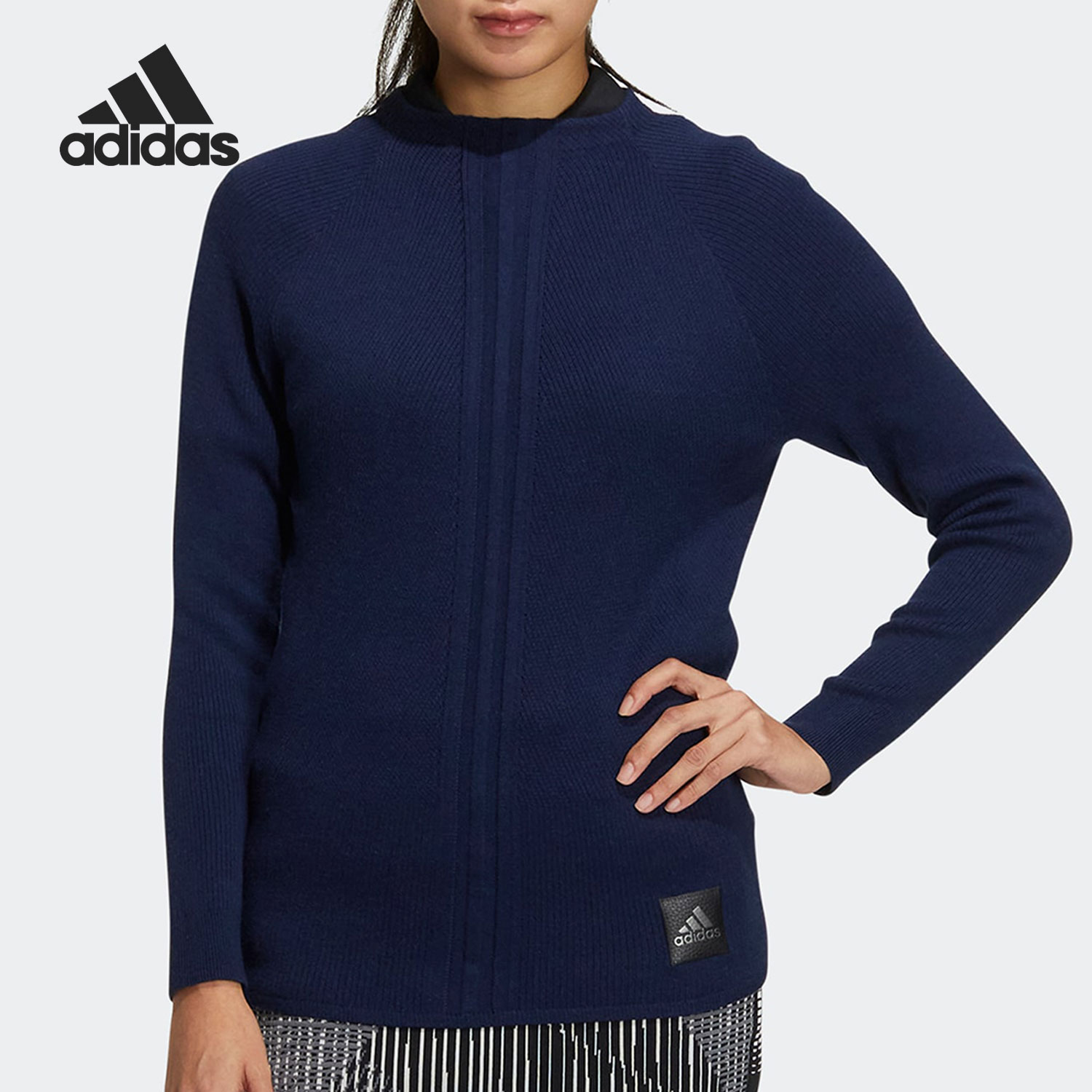 Adidas/阿迪达斯正品PULLOVER高尔夫女子套头毛织上衣HG1678