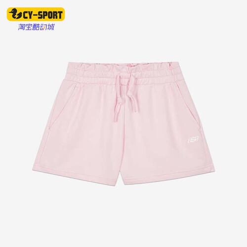 Skechers/斯凯奇正品新款女子针织简约休闲运动透气短裤 L221W014